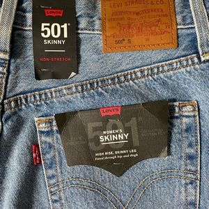 Skinny Distressed Light Wash Jeans - Brand New!